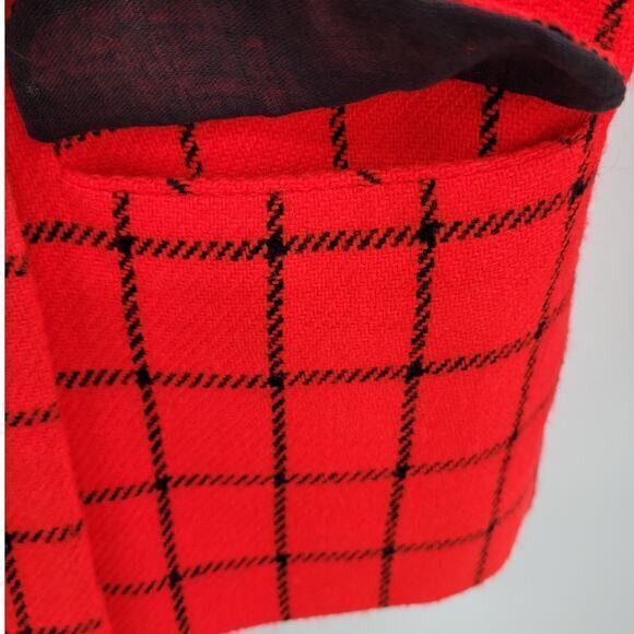HPFrank Lee Vintage 70s plaid Double Breasted Woman's Blazer Jacket - Picture 10 of 13